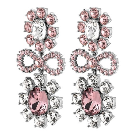 Серьги LILLIAN SS ROSE/CRYSTAL
