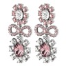 Серьги LILLIAN SS ROSE/CRYSTAL