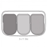Мусорный бак Touch Bin Bo (3 х 11 л), Минерально-серый Brabantia