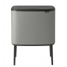 Мусорный бак Touch Bin Bo (3 х 11 л), Минерально-серый Brabantia