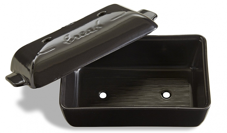 Прямоугольная форма для выпечки хлеба 24x15x12,5 cм от Emile Henry, базальт