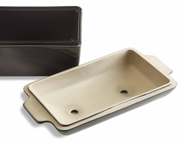 Прямоугольная форма для выпечки хлеба 24x15x12,5 cм от Emile Henry, базальт