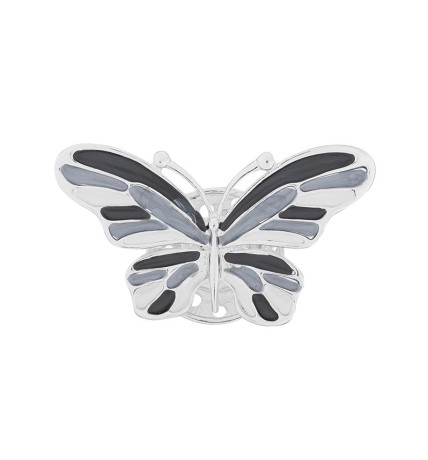 Брошь Бабочка XZ0717.2 BW/S Shadore