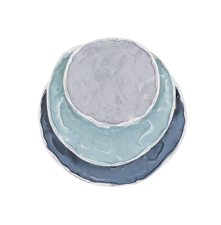 Брошь Круги XZ0504.21 BL/S Shadore 	