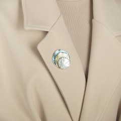 Брошь Круги XZ0504.21 BL/S Shadore