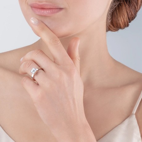 Кольцо Crystal silver 0500/40-1817 54 Coeur de Lion