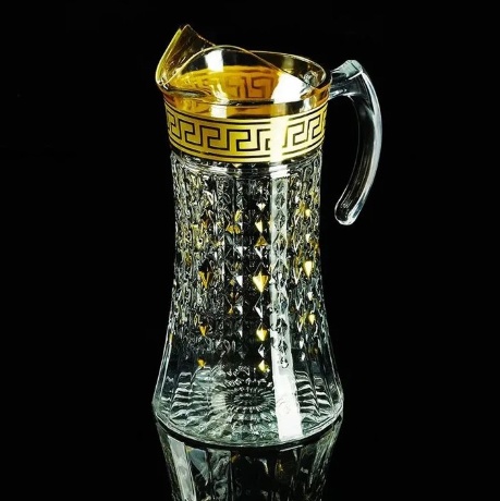 Кувшин, 1,5 л. H27 см. IMPERIA, хрусталь/декор золото 24К