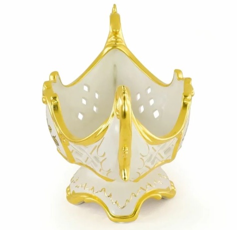 Ваза настольная, 41х23х25 см. FIORI GOLD, керамика