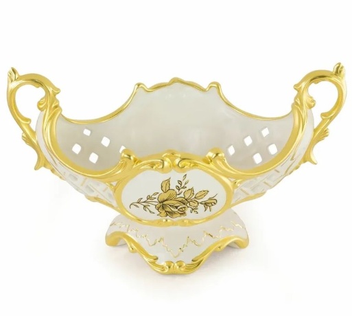 Ваза настольная, 41х23х25 см. FIORI GOLD, керамика