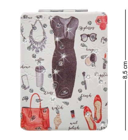 WW-101/4 Зеркало прямоугольное со стразами "Стильная штучка"