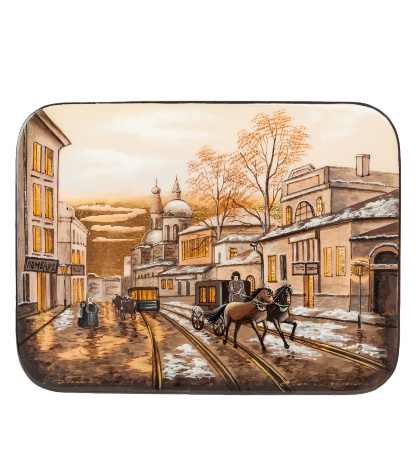 ШК-55/ 19 Шкатулка "Старая Москва" Буркова