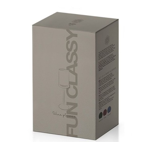 Набор бокалов для вина Fun Classy, лиловый, 0,27 л. 2 шт. Pozzi Milano 1876