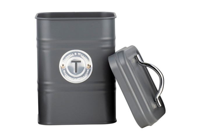 Набор банок для сыпучих продуктов Grandham, тёмно-серые, 1,45 л. 3 шт. Maxwell & Williams