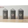 Набор банок для сыпучих продуктов Grandham, тёмно-серые, 1,45 л. 3 шт. Maxwell & Williams