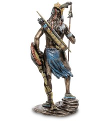 WS-620 Статуэтка "Индеец с копьем и щитом"