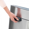 Двухсекционный мусорный бак Touch Bin New (10/23 л), Стальной матовый Brabantia
