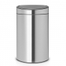 Двухсекционный мусорный бак Touch Bin New (10/23 л), Стальной матовый Brabantia