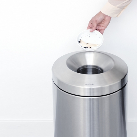 Урна для бумаг с защитой от возгорания (30 л), Стальной матовый Brabantia