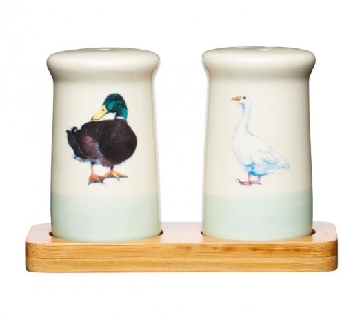 Солонка и перечница на подставке, 12x8,5x5,5 см. Apple Farm Kitchen Craft