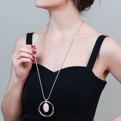 Колье ROSE QUARTZ LN5131 R/S Fiore Luna