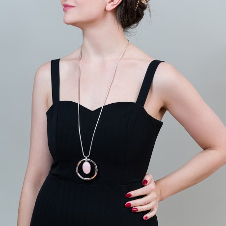 Колье ROSE QUARTZ LN5131 R/S Fiore Luna