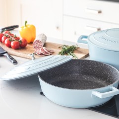 Неглубокая форма для запекания PASTEL BLUE, 4 л. MC Kitchen Craft