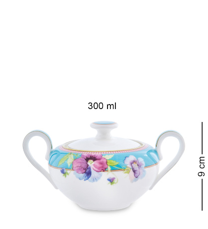 JK-116 Чайный сервиз 15 пр. на 6 перс. "Виола" (Viola Pavone)