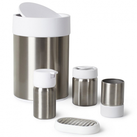 Контейнер мусорный Ensa, белый, Umbra