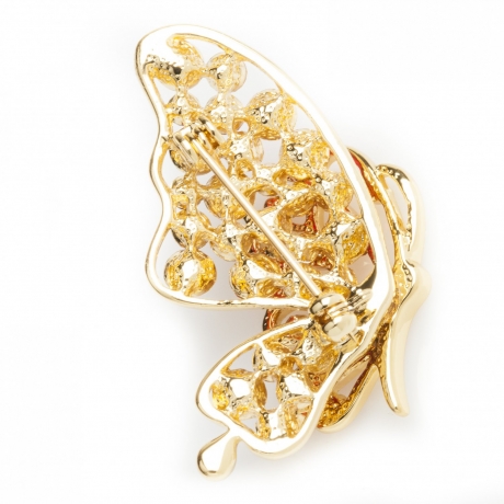 Брошь Бабочка FAN-06549.9 G/R Shadore