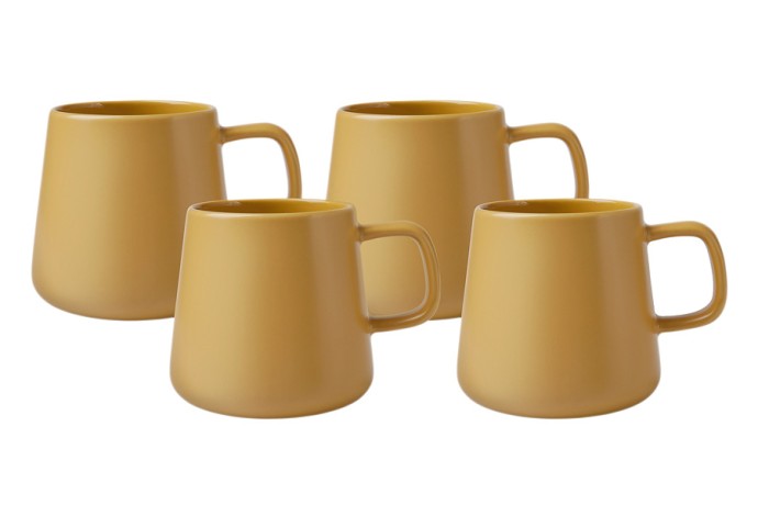 Набор из 4-х кружек Blend Sala, горчичный, 0,375 л. Maxwell & Williams
