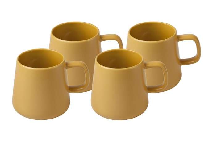 Набор из 4-х кружек Blend Sala, горчичный, 0,375 л. Maxwell & Williams