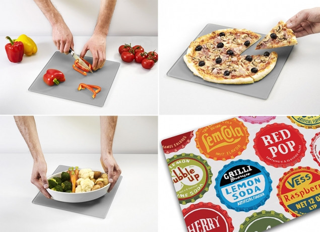 Доска для готовки и защиты рабочей поверхности Bottle tops