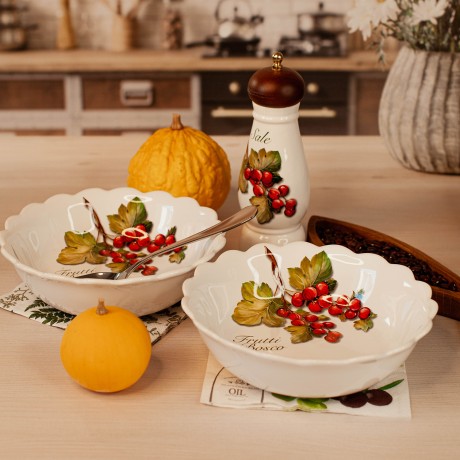 Глубокая тарелка для первых блюд Frutti di Bosco, 20,5 см. Nuova Cer