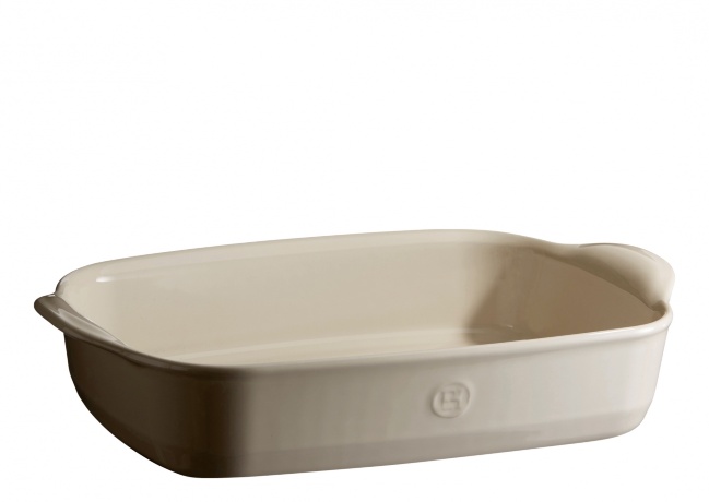 Форма для запекания, лазаньи Emile Henry прямоугольная средняя, 36x23 см, крем