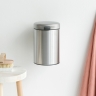 Мусорный бак newIcon настенный (3л), Стальной матовый Brabantia