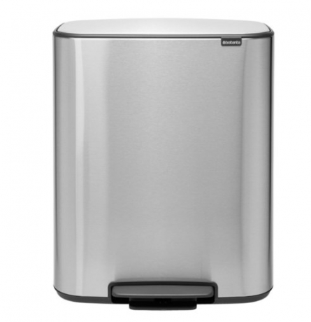 Мусорный бак Bo с педалью (2 x 30 л), Стальной матовый (FPP) Brabantia
