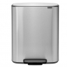 Мусорный бак Bo с педалью (2 x 30 л), Стальной матовый (FPP) Brabantia