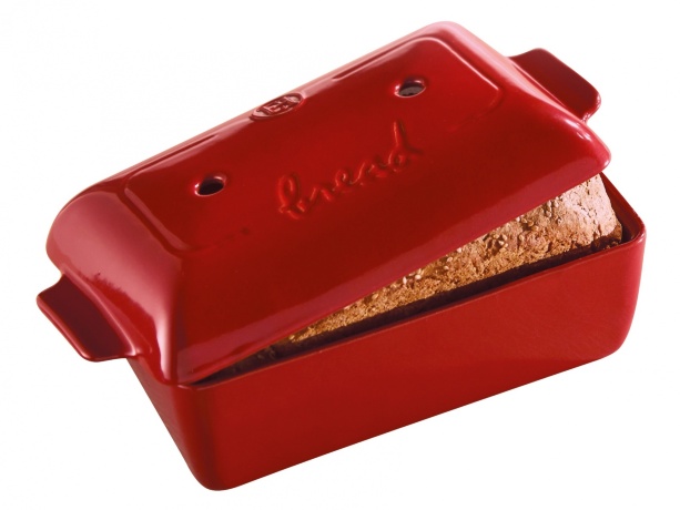 Прямоугольная форма для выпечки хлеба 24x15x12,5 cм от Emile Henry, гранат