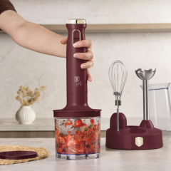 Блендер электрический, 6 в 1, Leonardo, матовый бордо Berlinger Haus