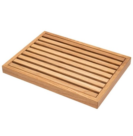 Доска для хлеба дубовая со съёмной решёткой, 37x27x3 см. кор. Uneca