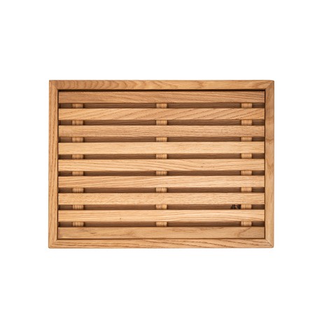 Доска для хлеба дубовая со съёмной решёткой, 37x27x3 см. кор. Uneca