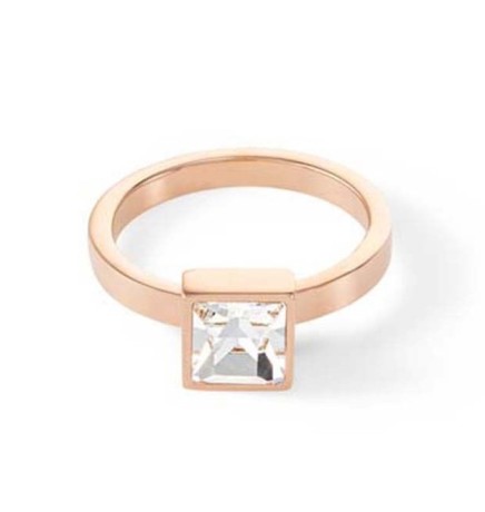 Кольцо Brilliant Square Rose Gold 0500/40-1822 52 Coeur de Lion