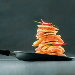 Сковорода индукционная блинная со съемной ручкой, 28 см. Gastrolux