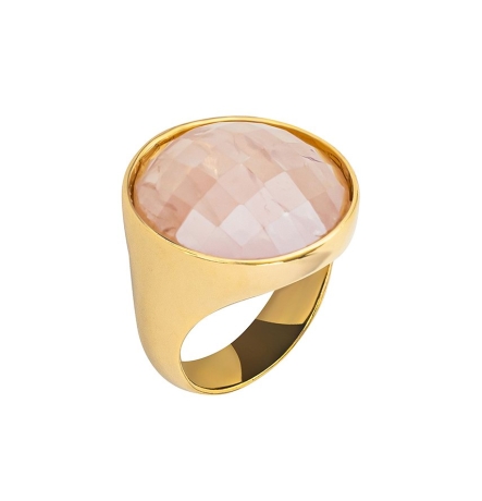 Кольцо quartz rose 18.5 мм. K1155.9/18.5 R/G Possebon