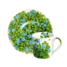 Чашка с блюдцем кофейная, 100 мл. цвет: голубой, PRATI ITALIANI Taitu