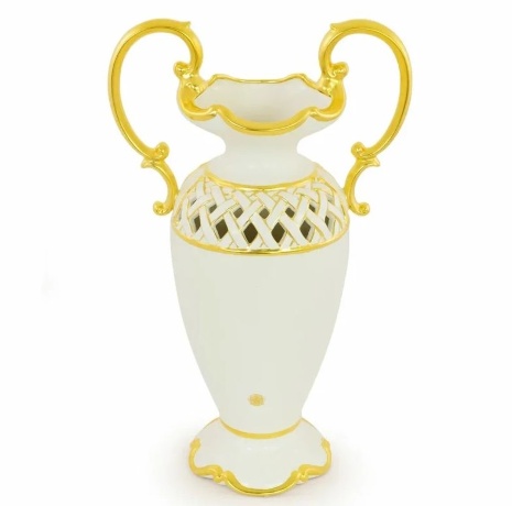 Ваза с ручками, 32х22х54 см. FIORI GOLD, керамика