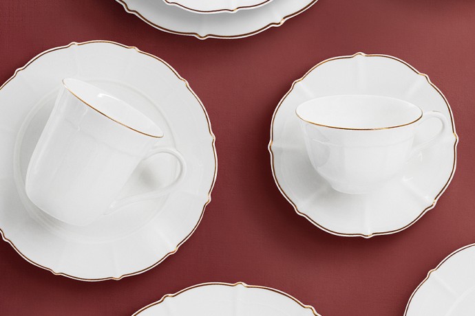 Чайный сервиз Лотос, 6 персон, 14 предметов, Emily