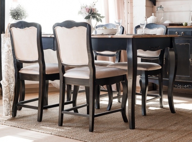 Обеденный стол (малый) черный 145х85х77 см.