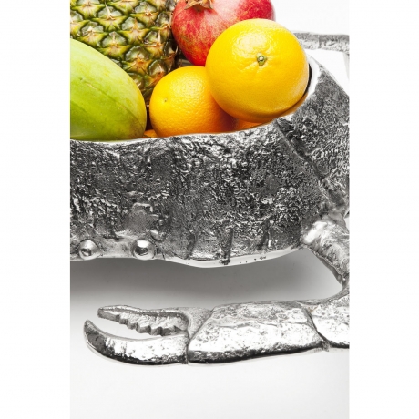 Чаша декоративная Crab, коллекция "Краб" 69*17*53, Алюминий, Серебряный