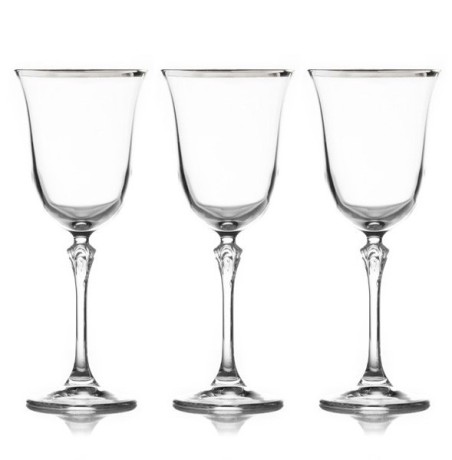 Набор бокалов для воды Gemma платина 0,28 л. Le Stelle